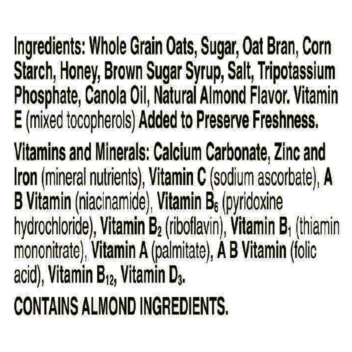 2 Oz 60 Count Gluten Free Whole Grain Oats Cereal I809