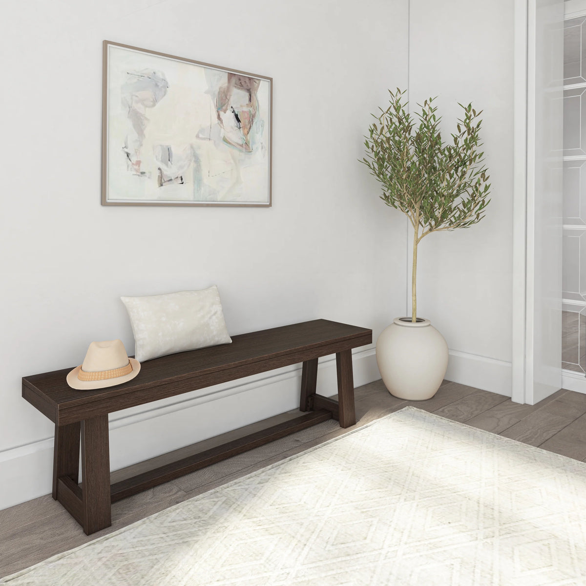 60" Solid Wood Dining Bench J6931
