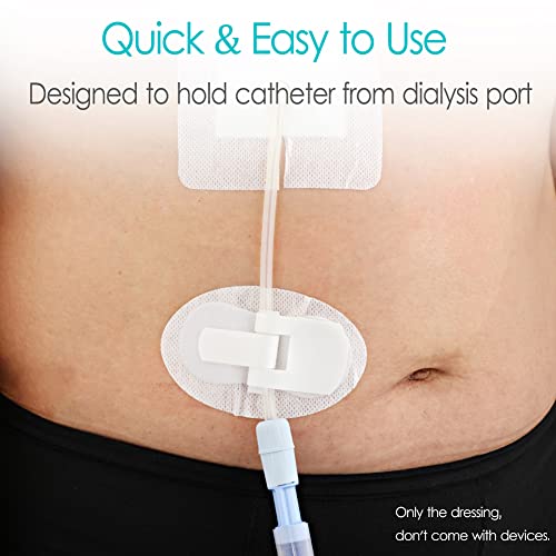 PD Catheter Holder Adhesive Patch Stabilization Device Non-Woven Dressing (Pack of 5) X369415