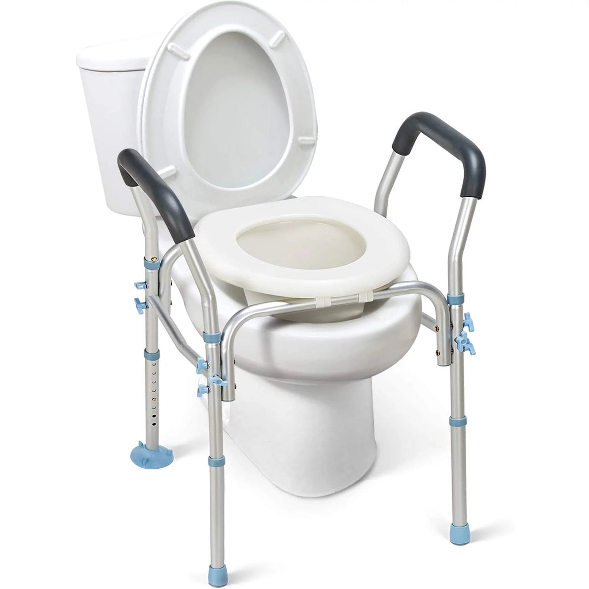 Stand Alone Toilet Rail with Height Adjustable Legs U220462