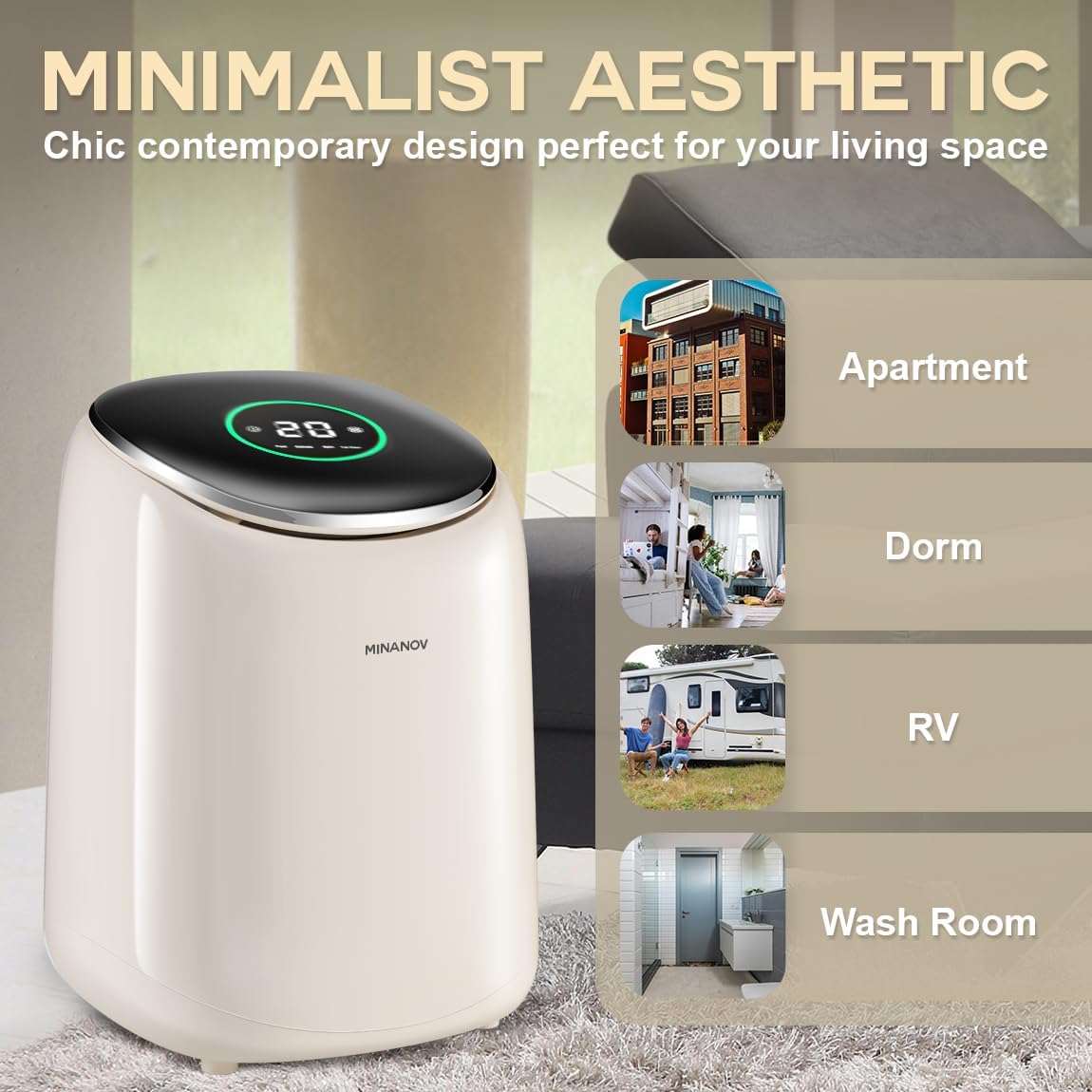Mini Portable 2 in 1 Washer and Spin Dryer Q1790