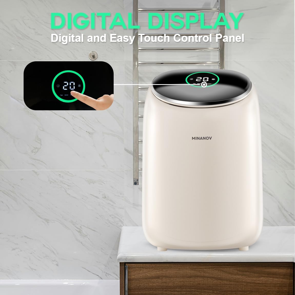 Mini Portable 2 in 1 Washer and Spin Dryer Q1790