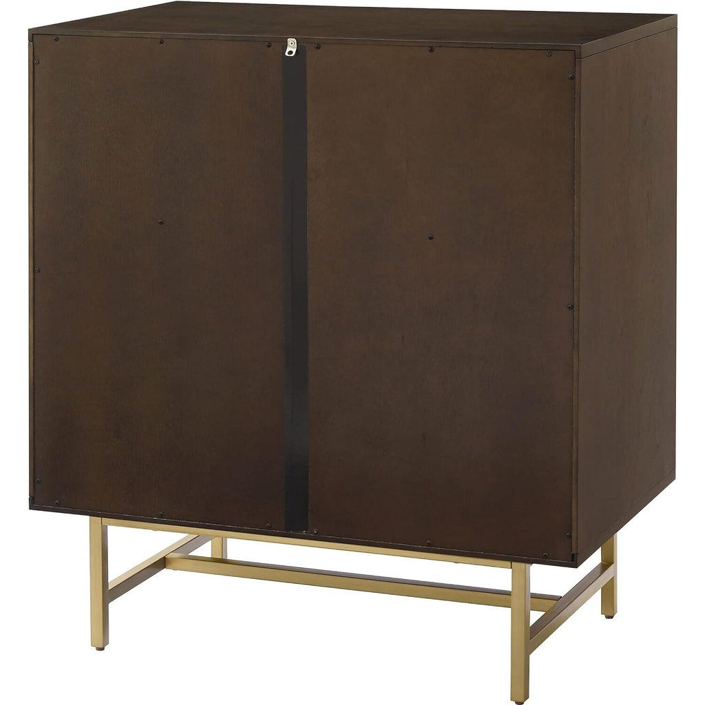 Dark Brown Wood Bar Cabinet I32449