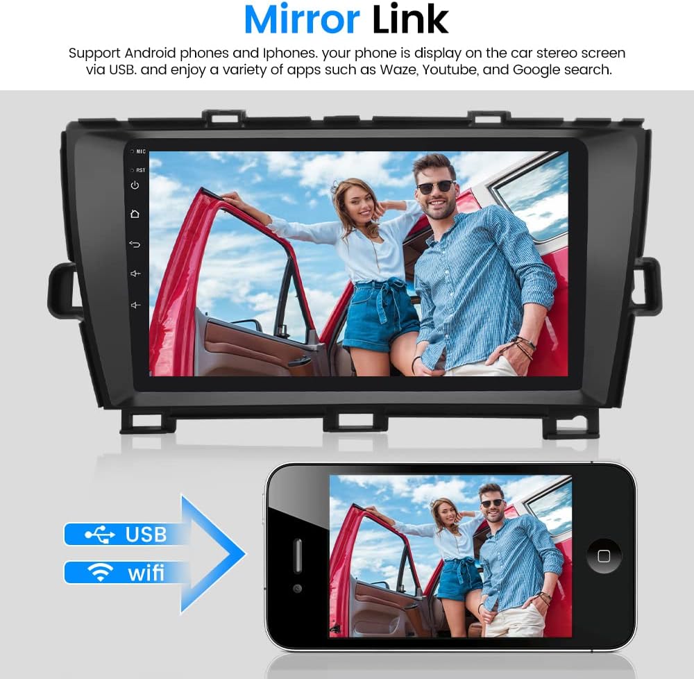 9 Inch Touch Screen Car Radio Stereo with Carplay Bluetooth Navigation H666845
