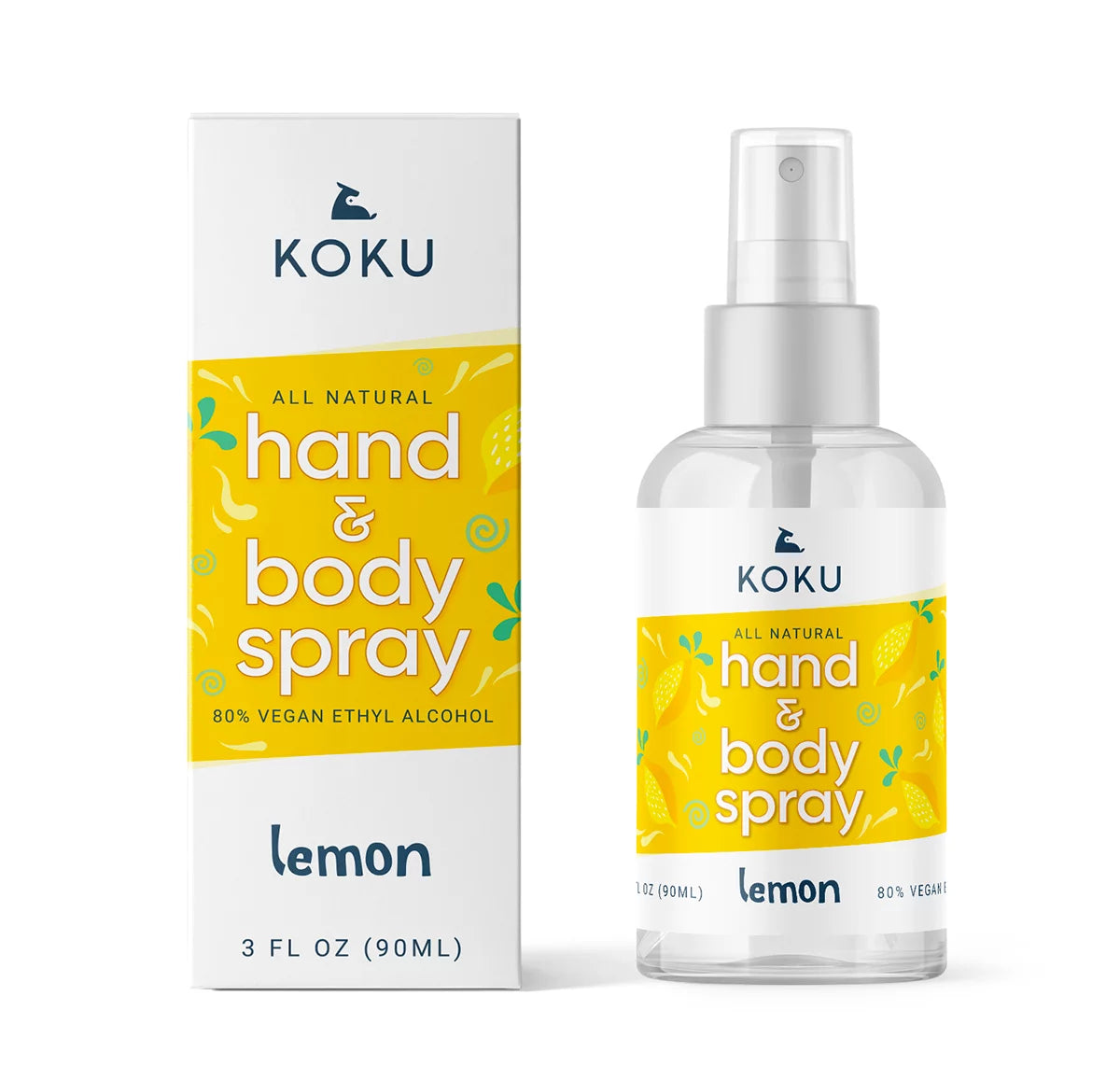 Citrus Hand & Body Spray Variety Pack Three 3-Ounce Travel-Size Spray Bottles Lemon Lime Mandarin Orange J886271