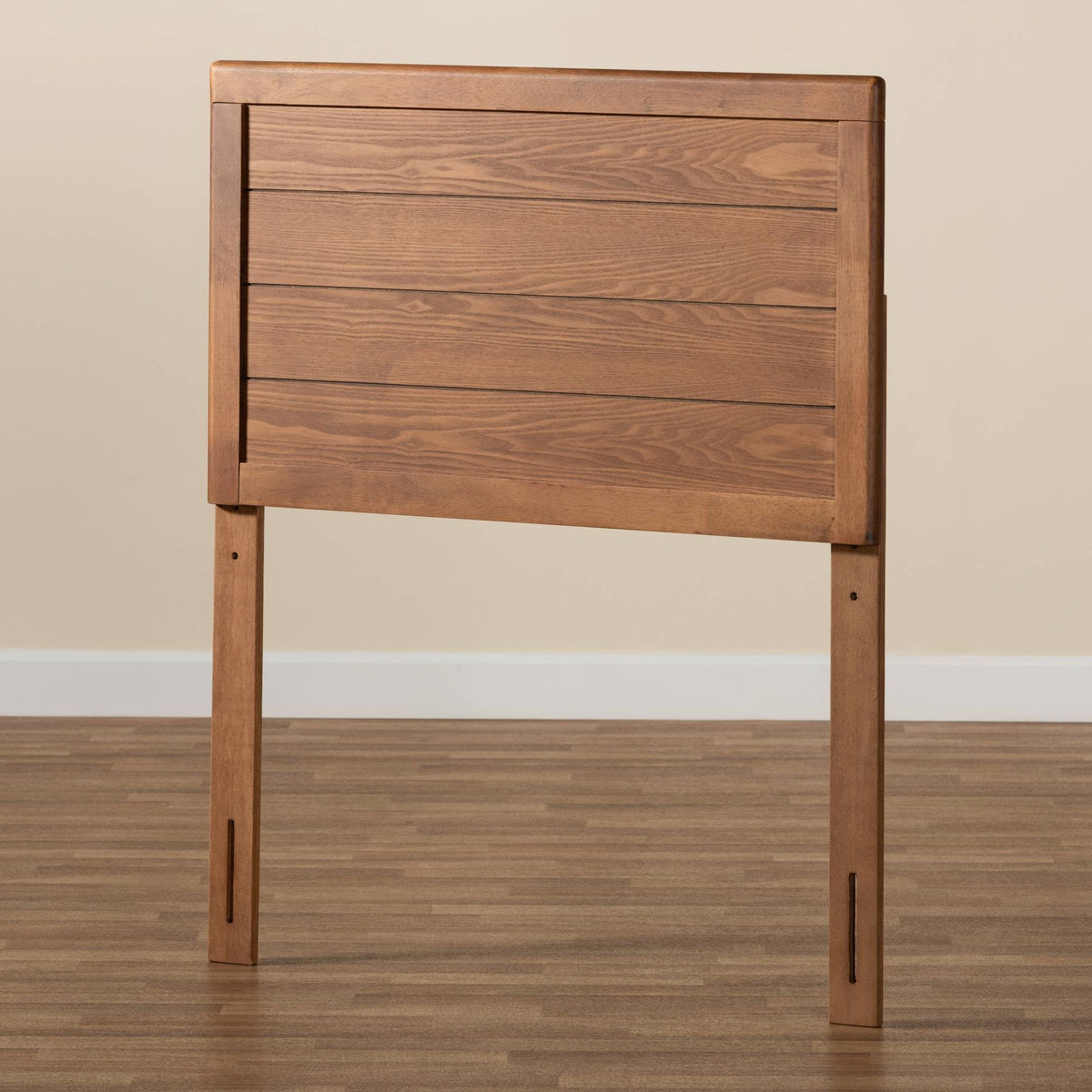 Walnut Brown Finished Wood Twin Size Headboard E2505