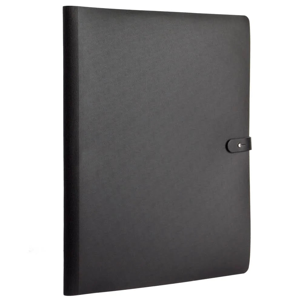 Spiralbook Portfolio 30x42cm with 20 Polypropylene Sleeves Black H38532
