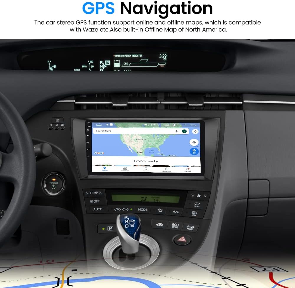 9 Inch Touch Screen Car Radio Stereo with Carplay Bluetooth Navigation H666845