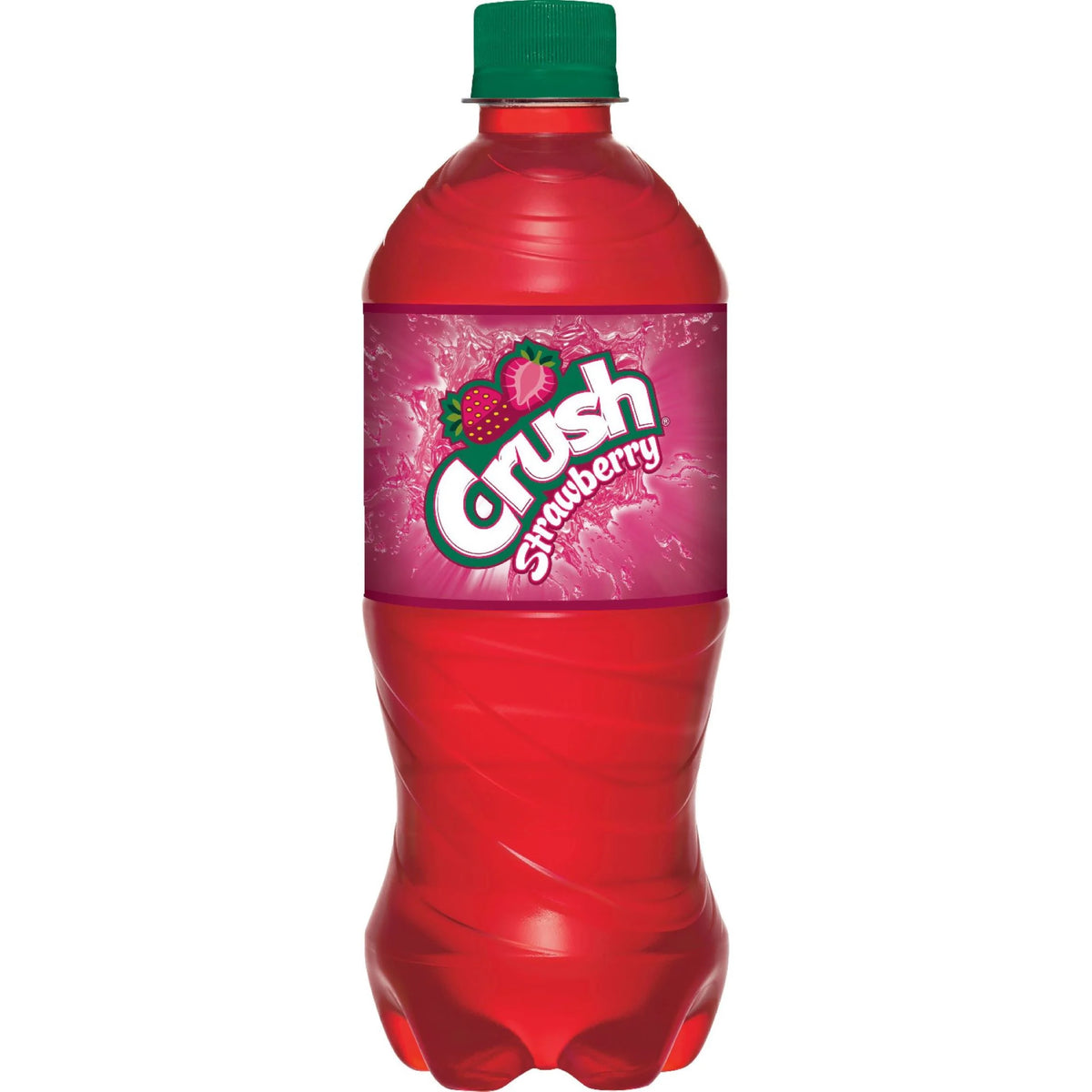 Crush Strawberry Soda 20oz Bottles, Quantity of 12 O921