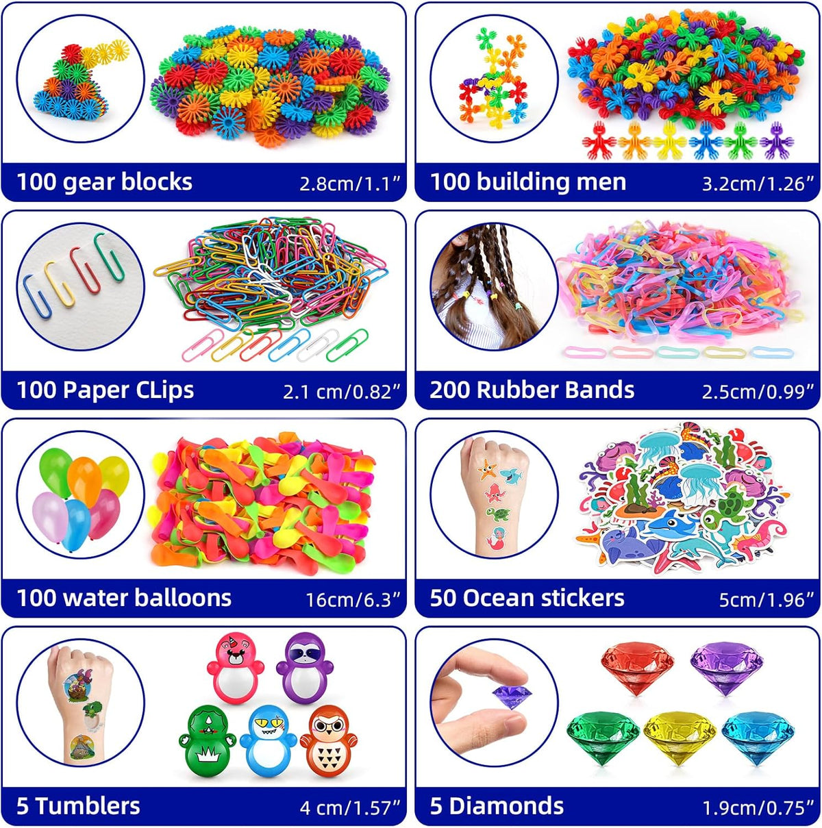 1000PCS Carnival Prizes Prize Box Toys Pinata Fillers Goodie Bag Toys Bulk E316