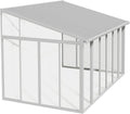 White 10x14 Enclosed Patio Cover Polycarbonate Shelter U227990