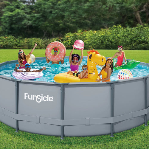 16 ft Round Above Ground Swimming Frame Pool H576734