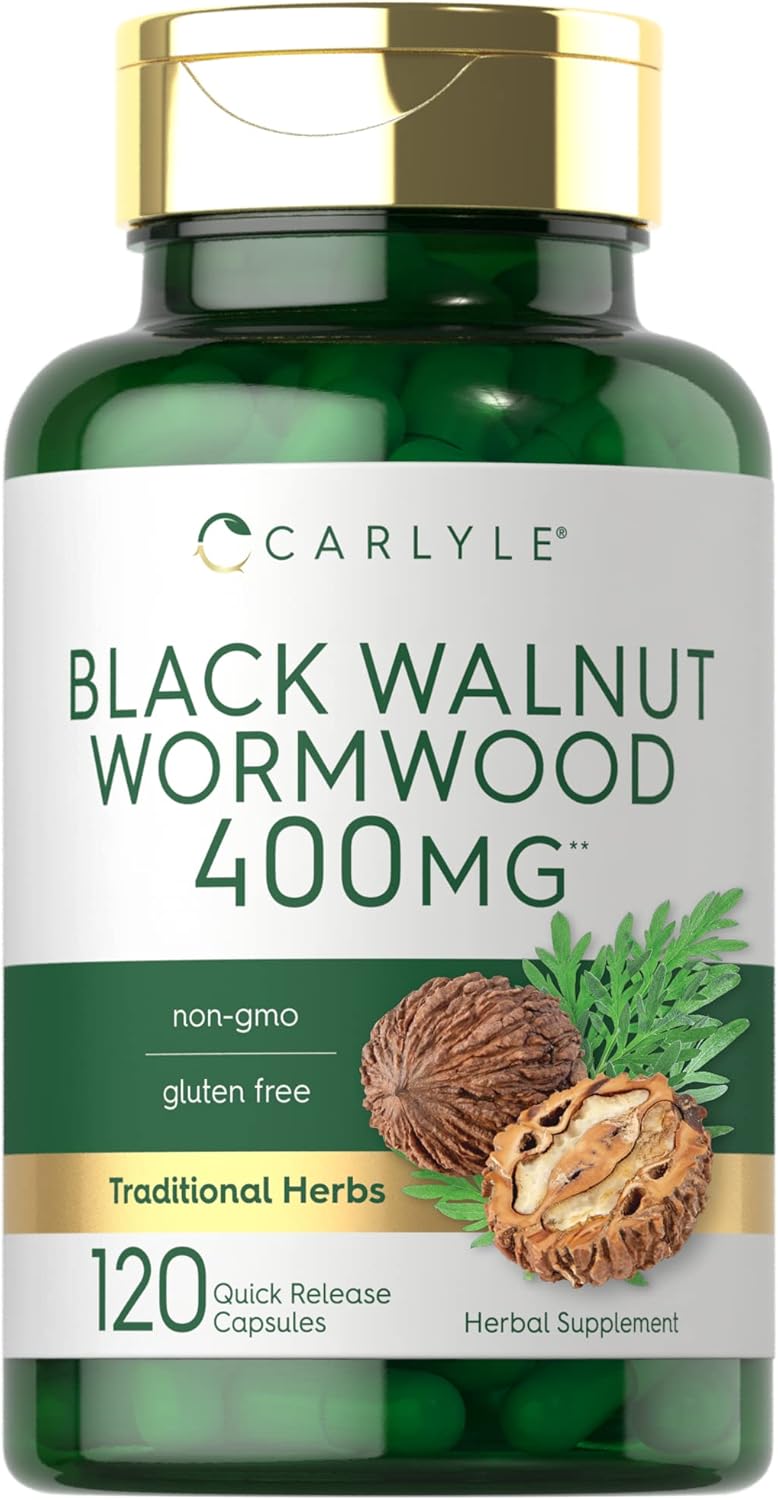 Black Walnut Wormwood 120 Capsules Herbal Complex Q333169