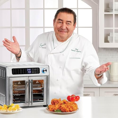 Extra Large French Door Air Fryer Toaster Oven Combo, 26QT Stainless Steel W800789