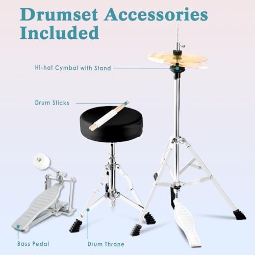 5-Piece 16 Inches Junior Drum Set P6075