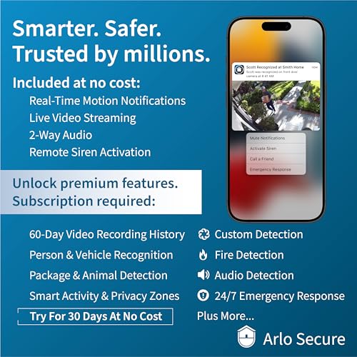 White 2K Wireless Security Camera X675