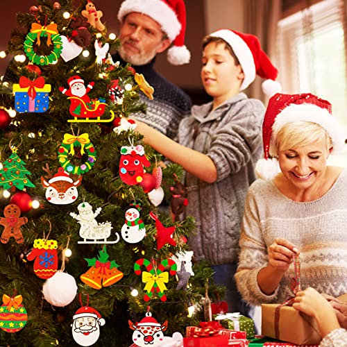 60 Pcs Unfinished Wood Slices with 12 Coloured Pens and 60 Jingle Bells N97141