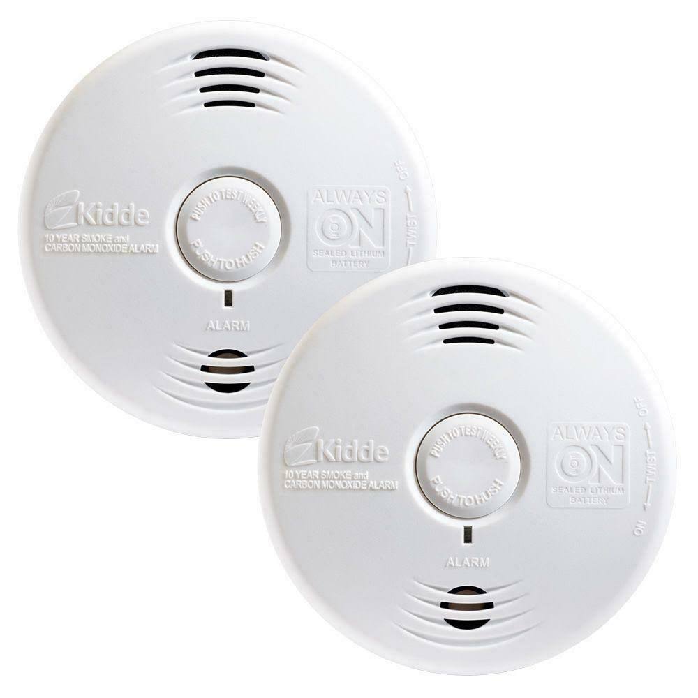 10 Year Sealed Battery Combination Smoke and Carbon Monoxide Detector (2-Pack) Y583078