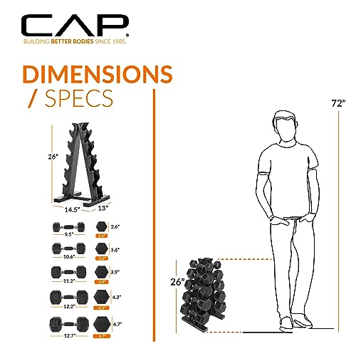 Dumbbell Set with Rack T654
