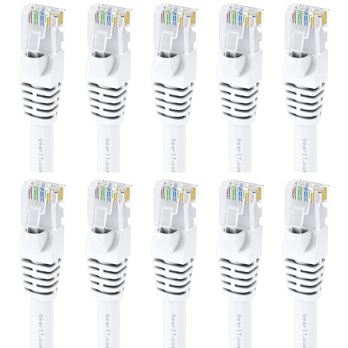 Cat 6 Ethernet Cable 7 ft 10-Pack Purple G110337