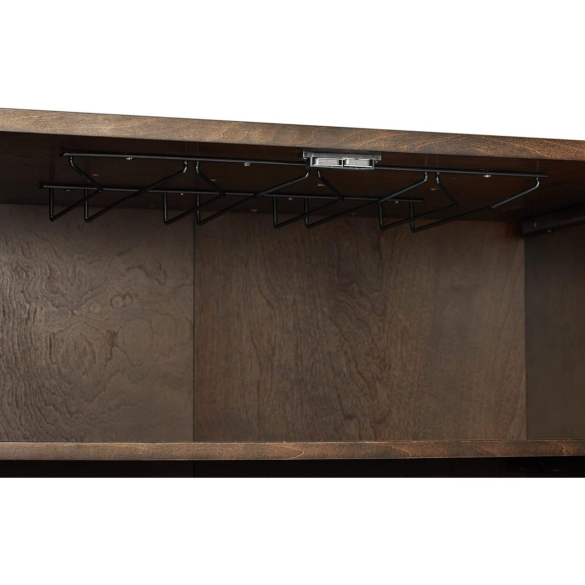 Dark Brown Wood Bar Cabinet I32449