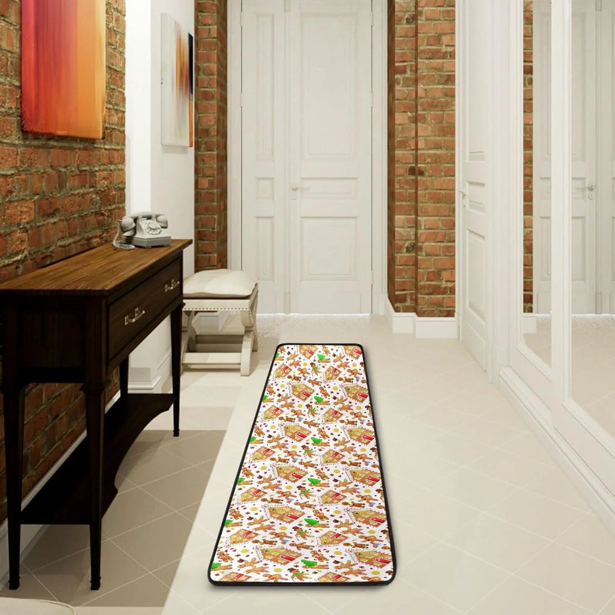 2'x6' Rubber Backing Non Slip Washable Runner Rug Z814