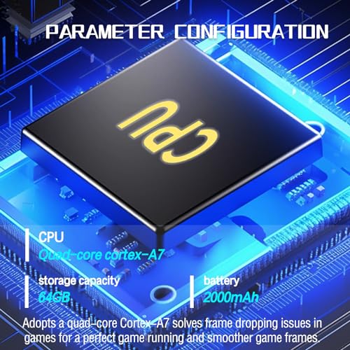 Handheld Game Console 4.3" IPS Screen Retro Game Player 64G K4831