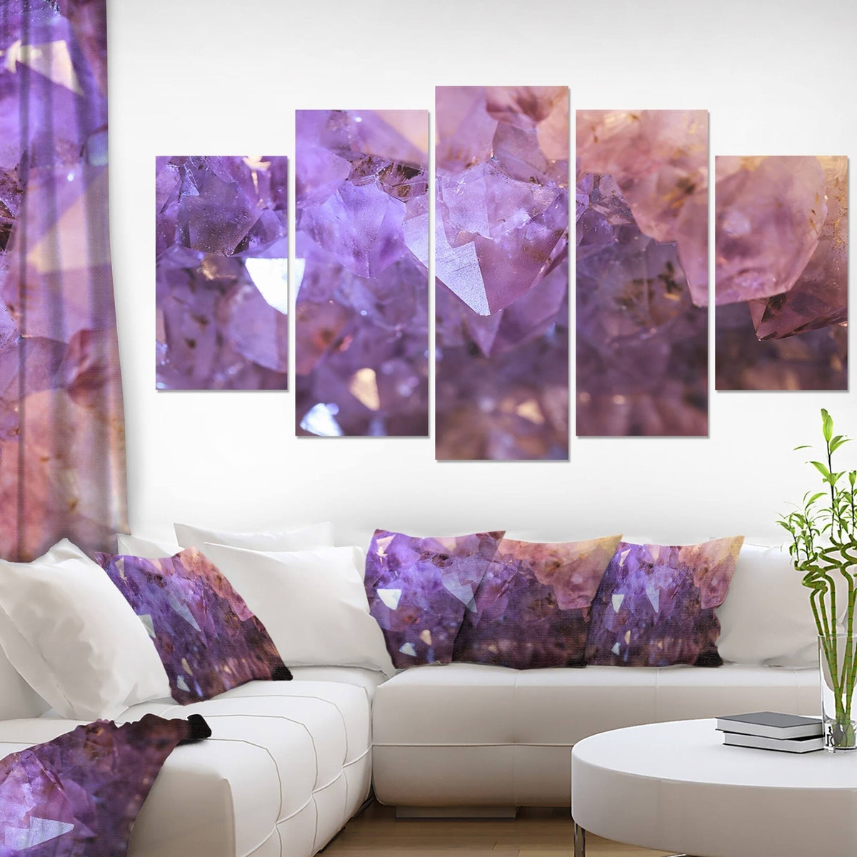 Large Abstract Canvas Artwork, 60 inch x 28 inch T69225