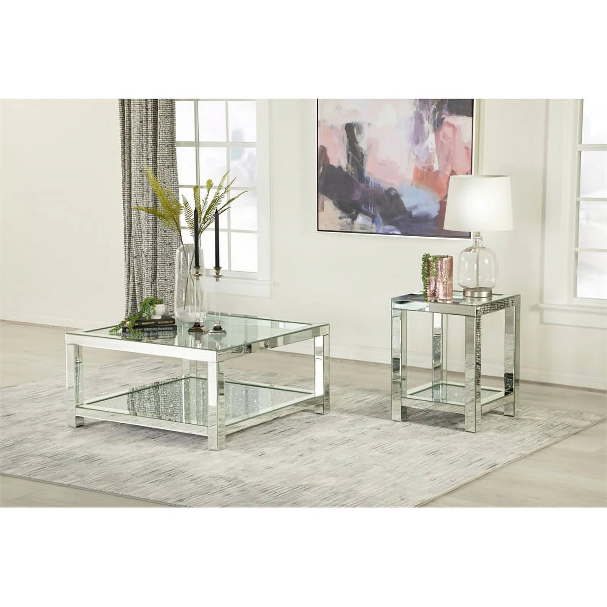 Square Glass Top Coffee Table H863360