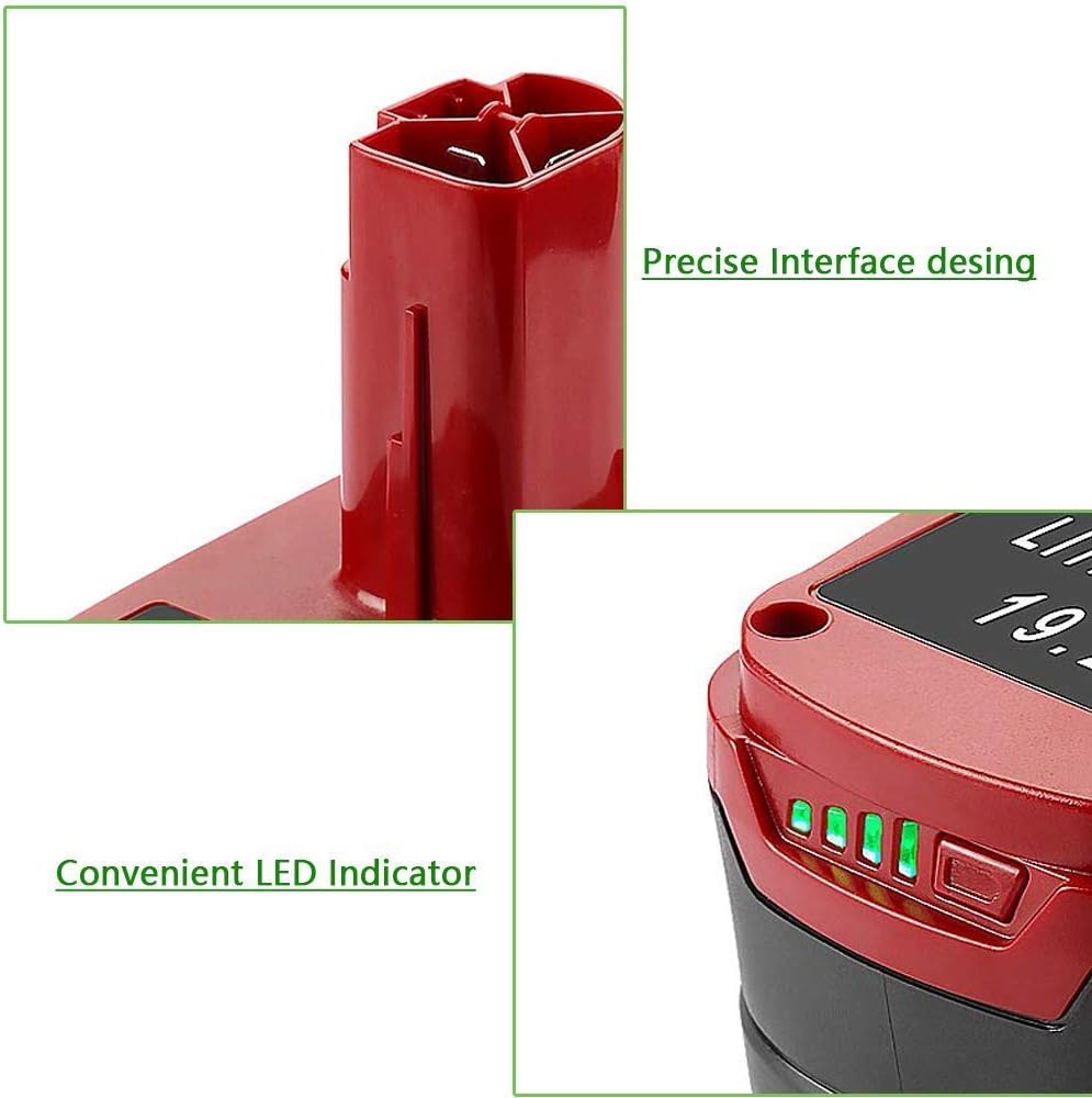 2 Pack 19.2V 6000mAh Lithium Battery Replacement B1684