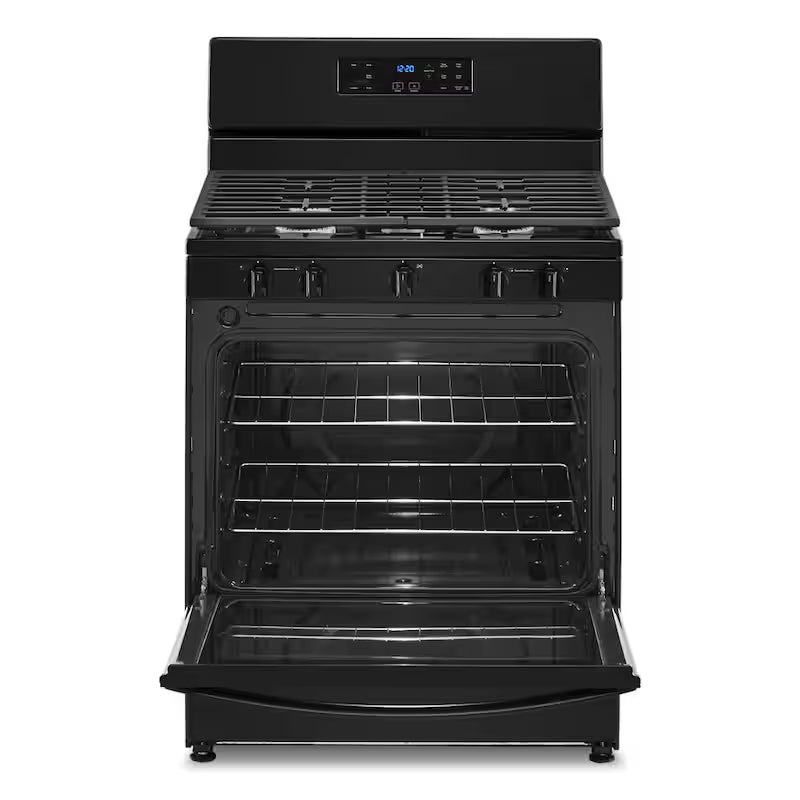 5-Burner Freestanding Gas Range in Black F5661