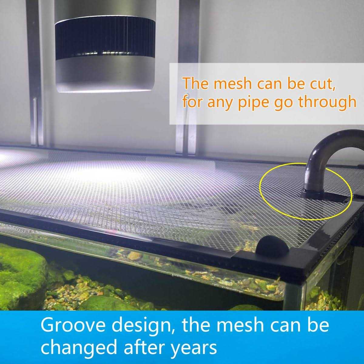 Magnetic Fish Tank Lid Protective Net 94X46cm X4940
