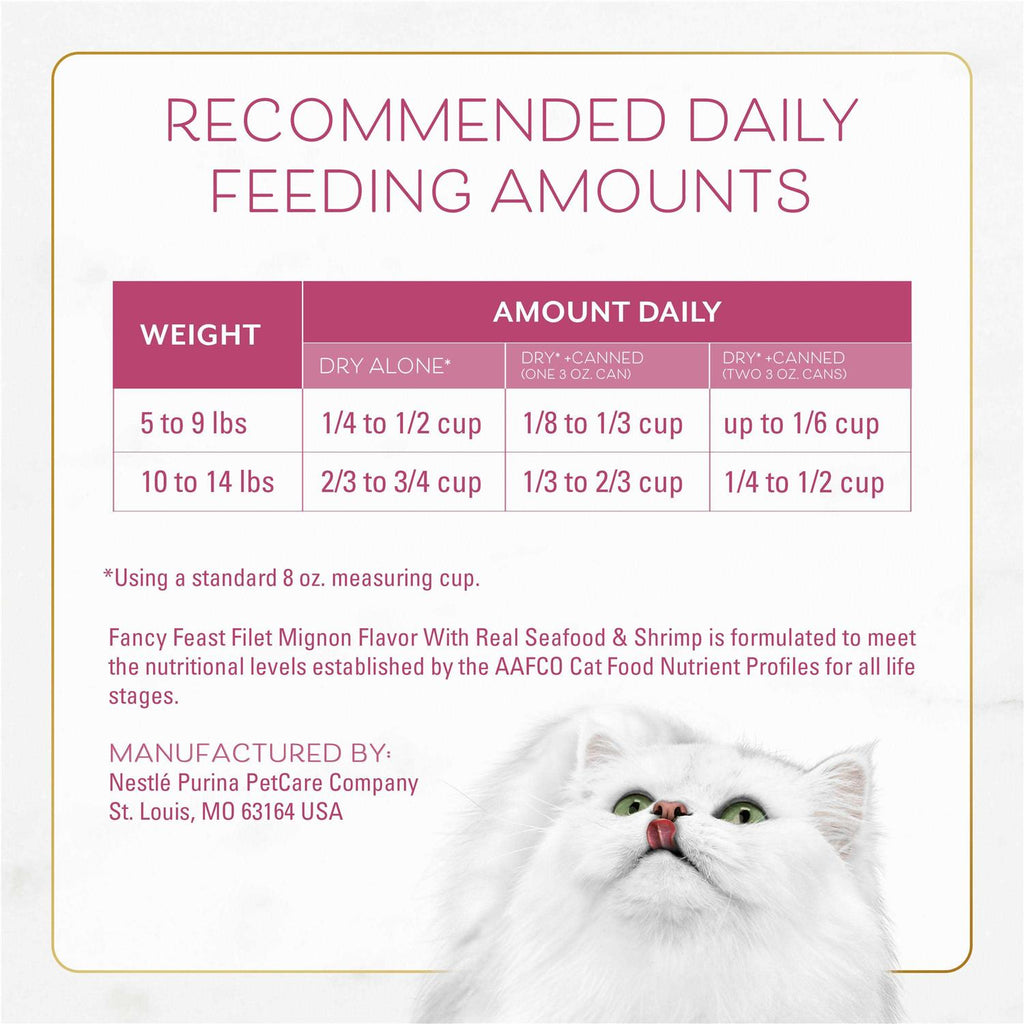 Filet Mignon Flavor Dry Cat Food with Seafood & Shrimp W88066