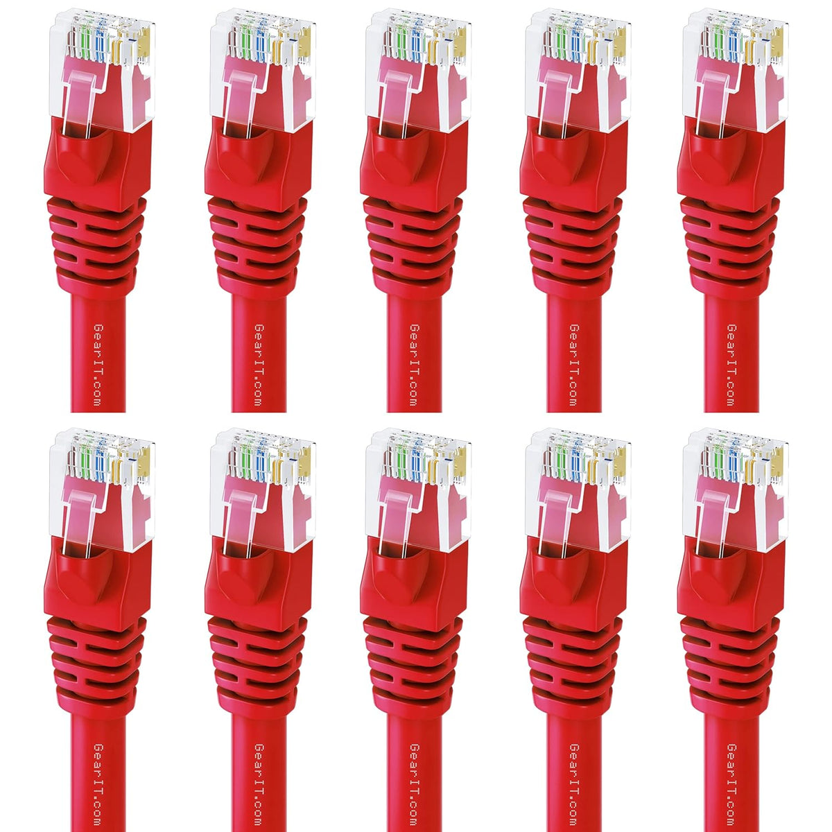 Cat 6 Ethernet Cable 7 ft 10-Pack Purple G110337