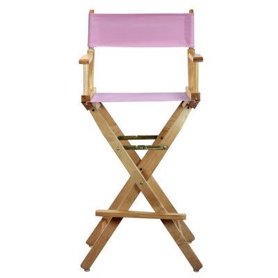 Folding Director Chair Pink Natural J79482