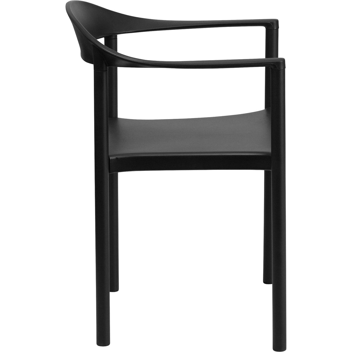 Black Plastic Stack Chair K7882