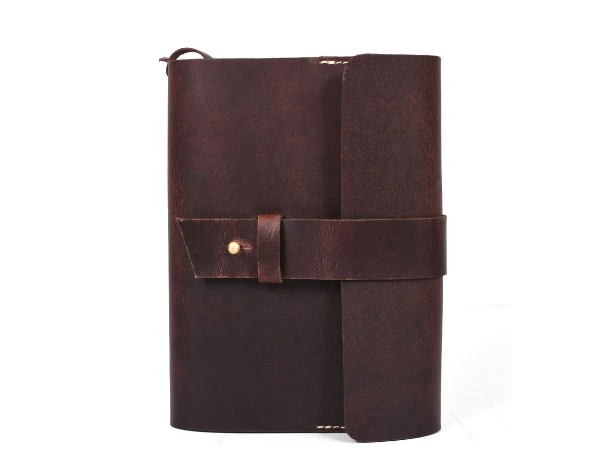 Leather Journal Refillable Writing Notebook 200 pages 7.5 X 5.5Inch M49930