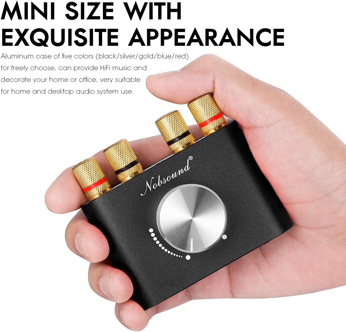 Black Mini Bluetooth Power Amplifier 50W×2 Pack of 2 N21523
