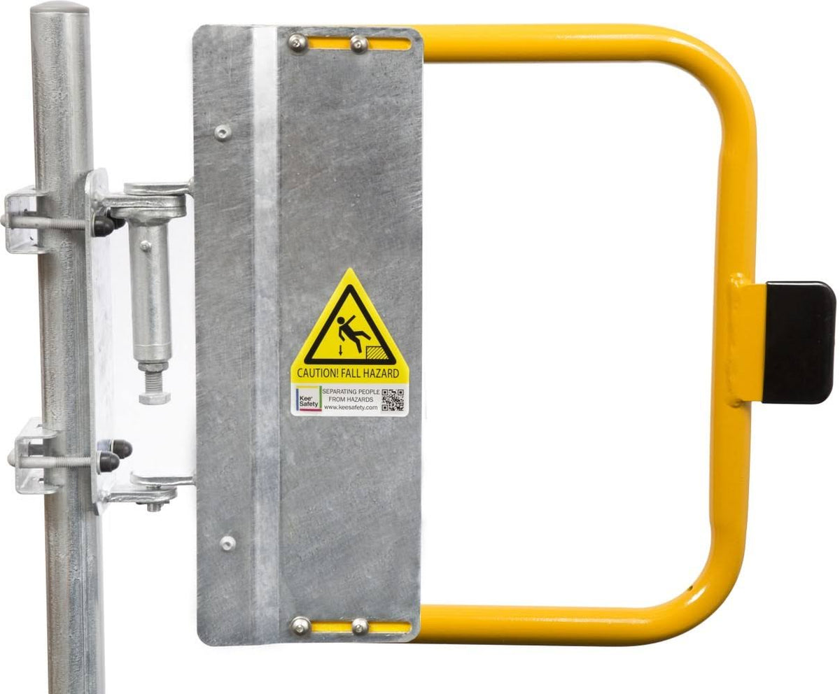 Yellow Powder Coat Over Galvanized Self-Closing Safety Gate J386203