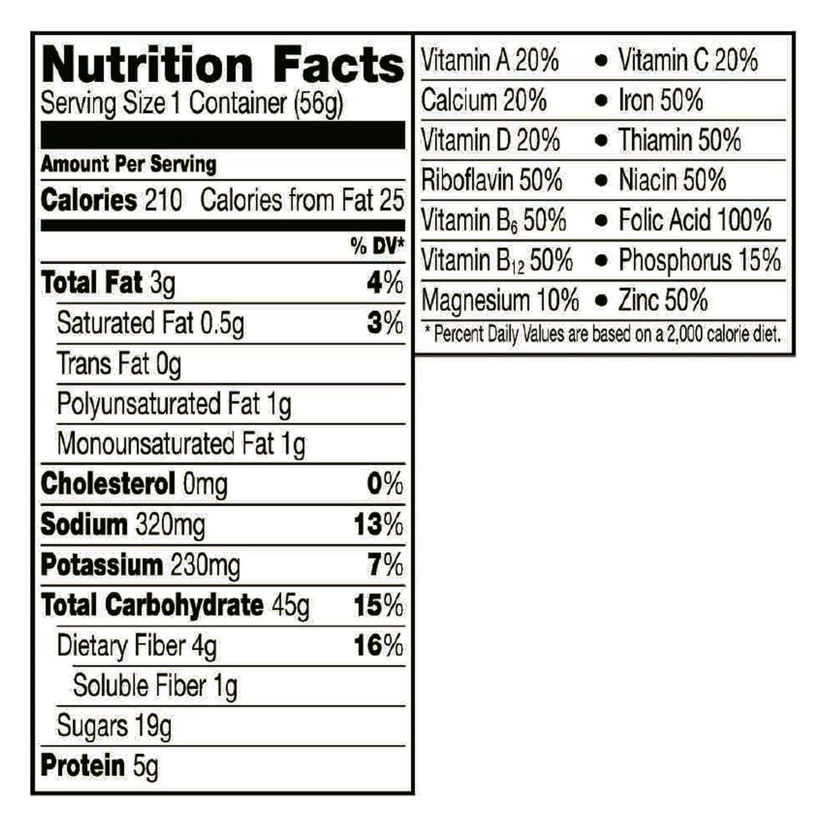 2 Oz 60 Count Gluten Free Whole Grain Oats Cereal I809
