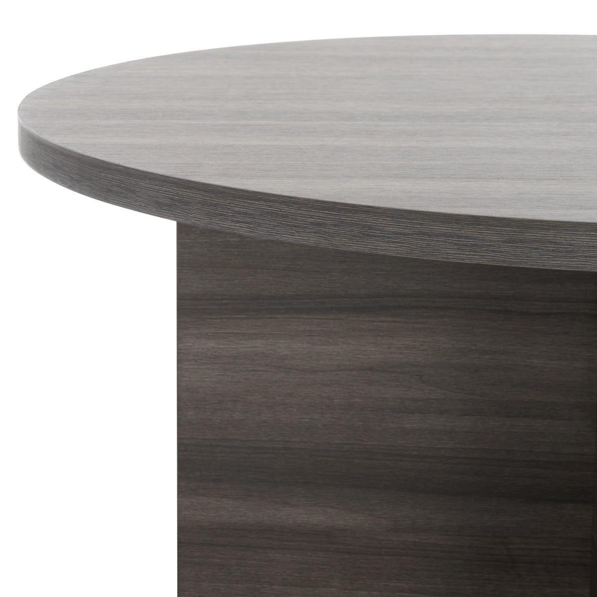 32 in. Round Slate Grey Coffee Table T53112