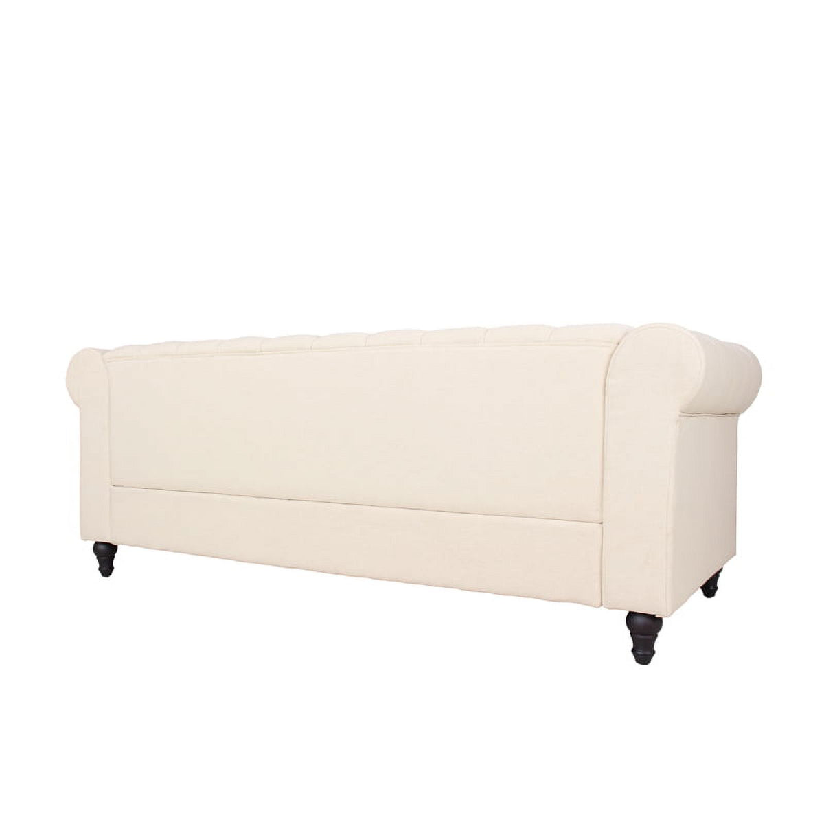 3 Piece Microfiber Sofa and 2-Loveseat Set in Cream Q9073