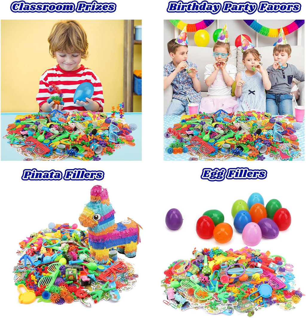 1000PCS Carnival Prizes Prize Box Toys Pinata Fillers Goodie Bag Toys Bulk E316
