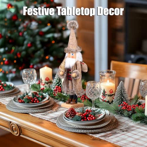 15 Inch Wooden Nutcracker Santa Christmas Decor S91972