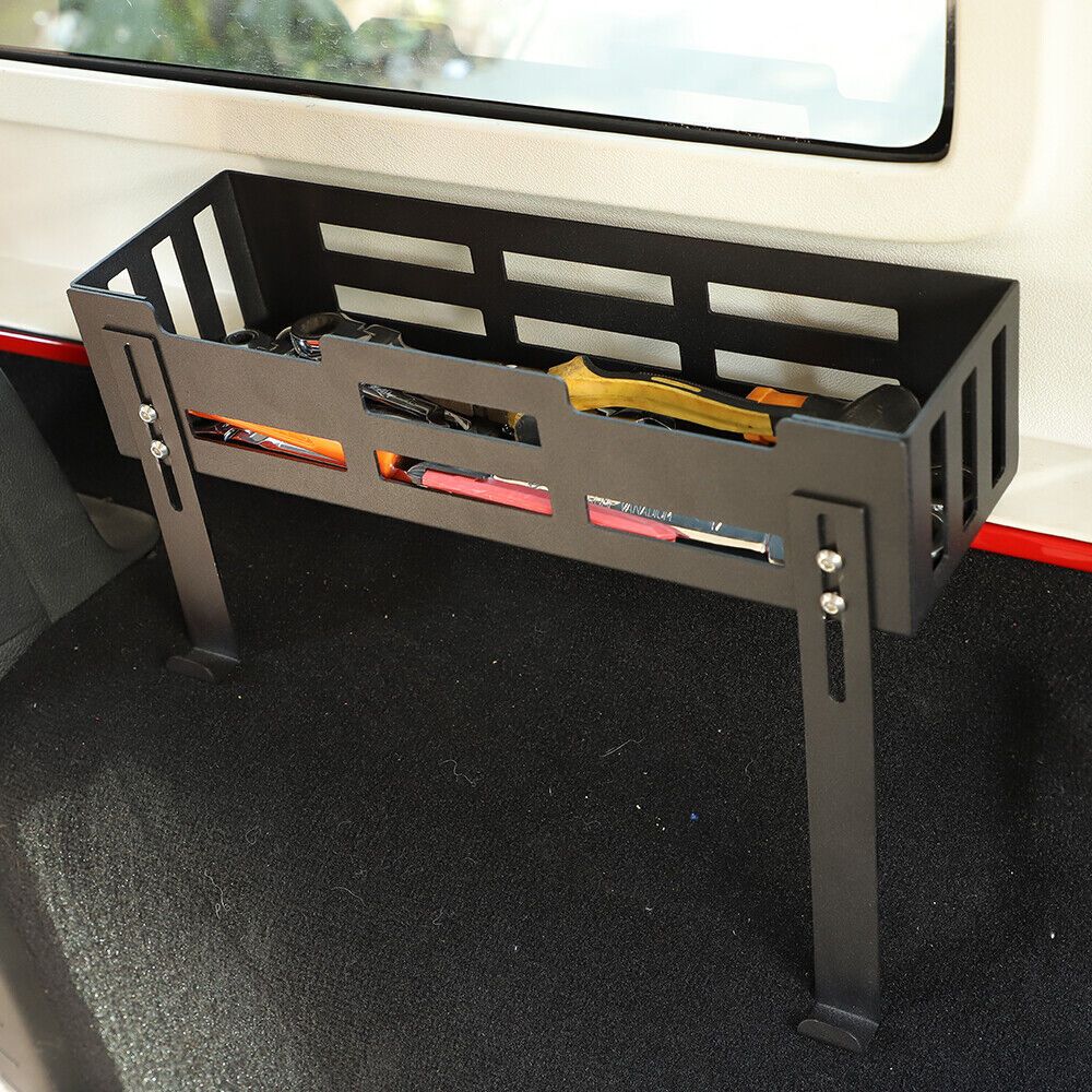 Rear Cargo Side Basket Rack Solid Metal Luggage Storage Carrier F291066