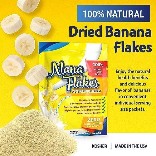 100% Pure Banana Flakes Powder, Two Pound Bag F69865