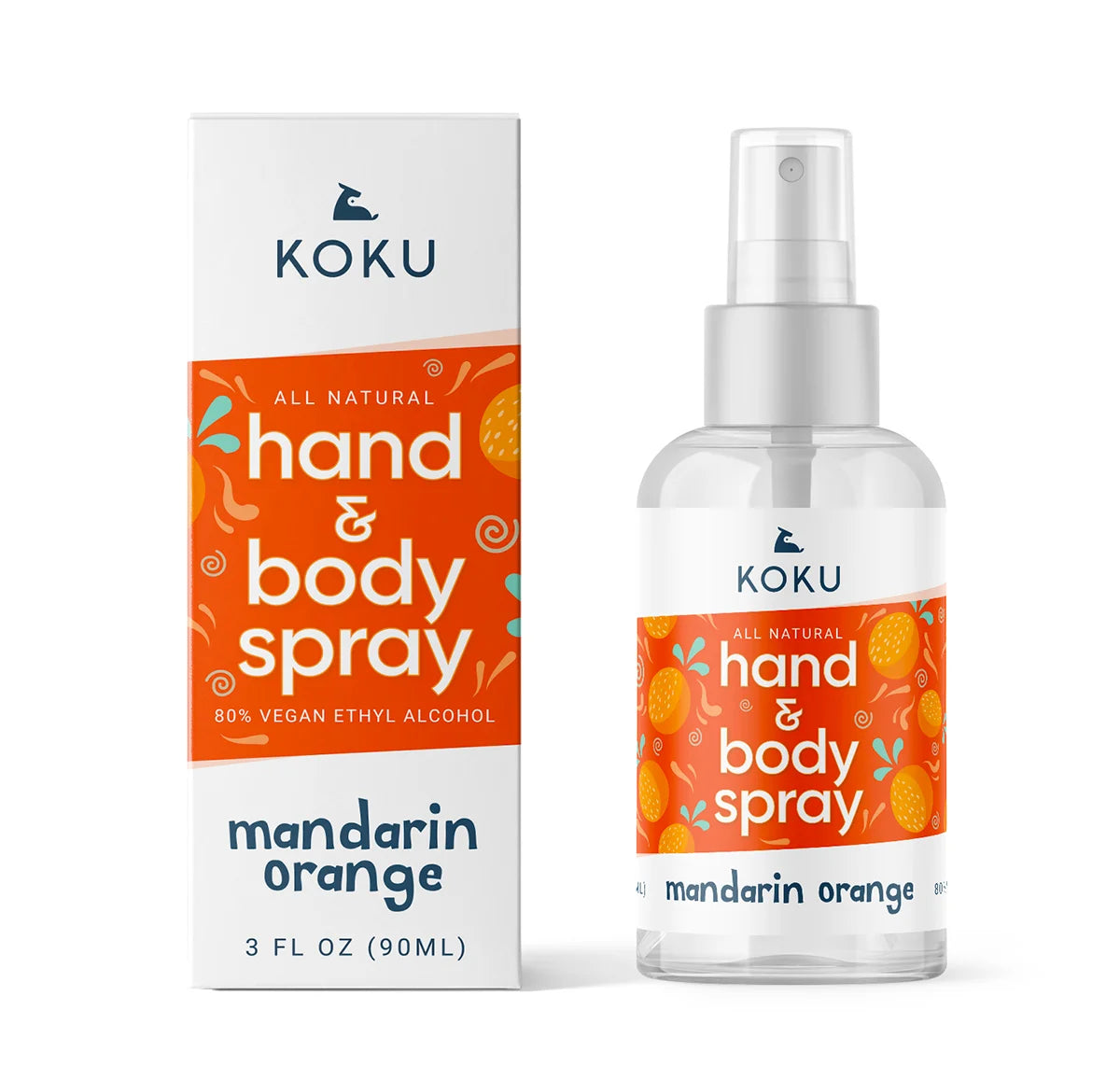 Citrus Hand & Body Spray Variety Pack Three 3-Ounce Travel-Size Spray Bottles Lemon Lime Mandarin Orange J886271