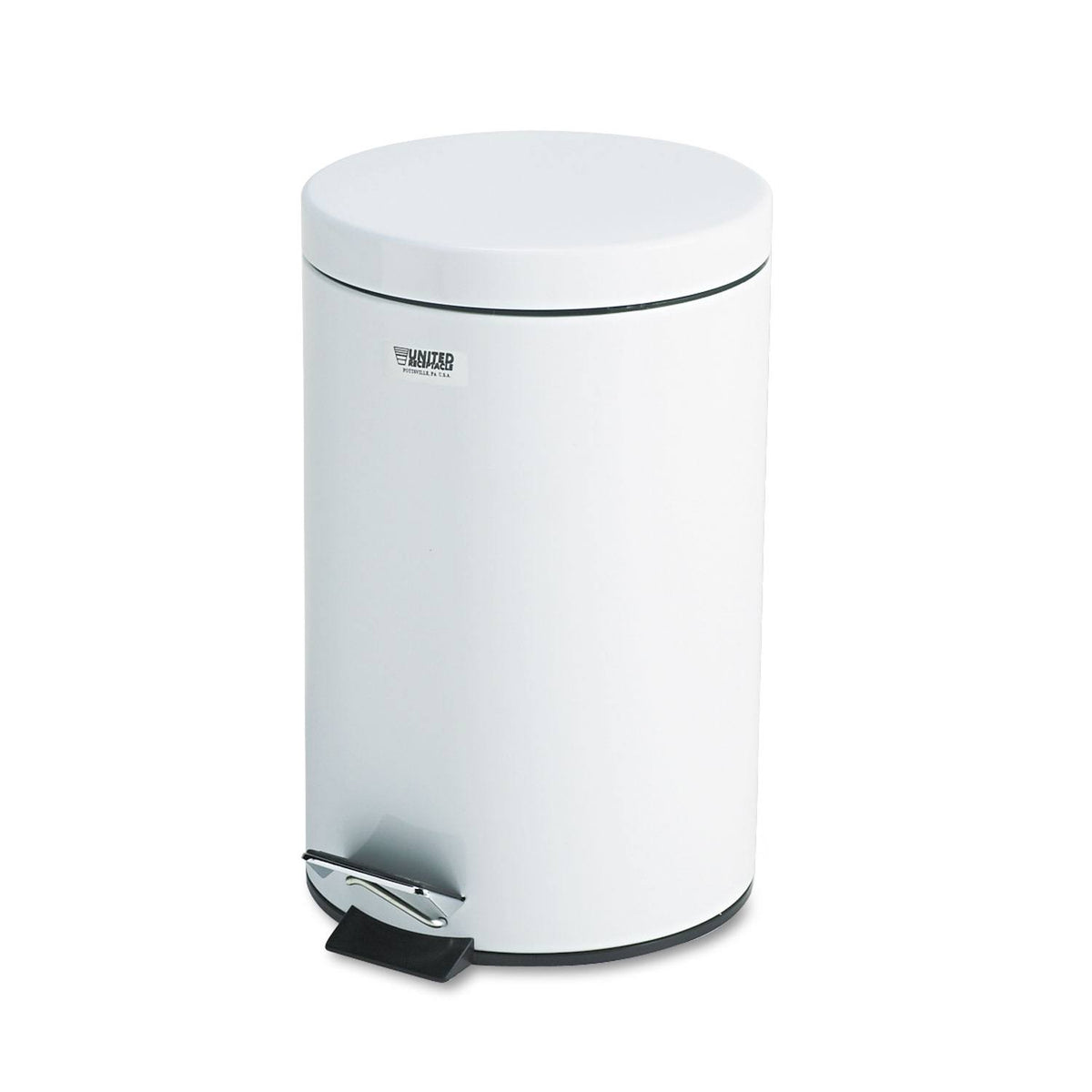 Round Steel 3.5gal White Z13129