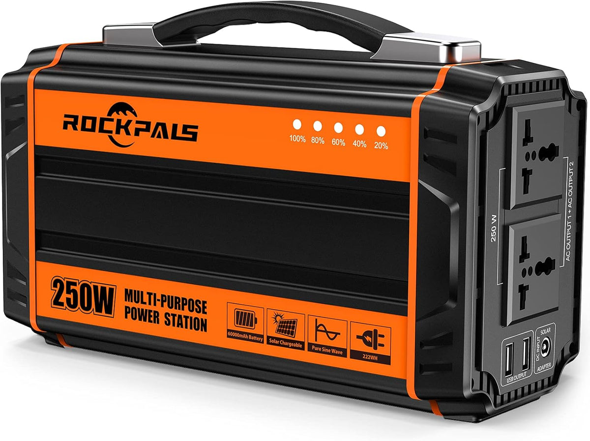 250-Watt Portable Lithium Battery Generator with 110V AC Outlet R1037