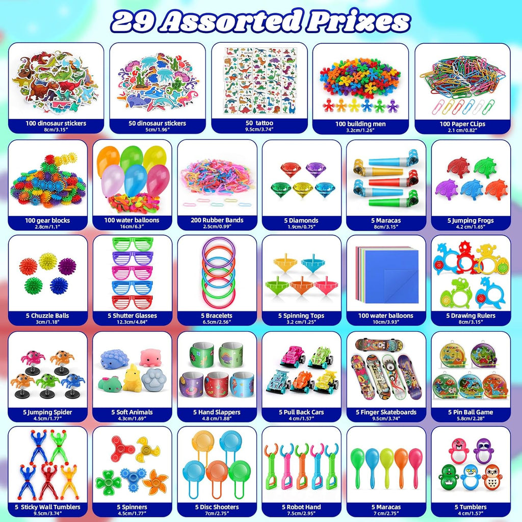 1000PCS Carnival Prizes Prize Box Toys Pinata Fillers Goodie Bag Toys Bulk E316